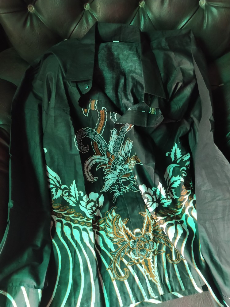 Baju Batik Pria Gus Azmi Syubbanul Muslimin Batik Katun Halus Hadroh Azzahir Santri Muslim, Moderen