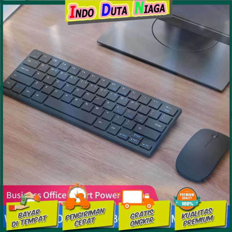 IDN TECH - Kimsnot Wireless Keyboard Mouse Combo Ergonomic 64 Keys 2.4GHz JP107