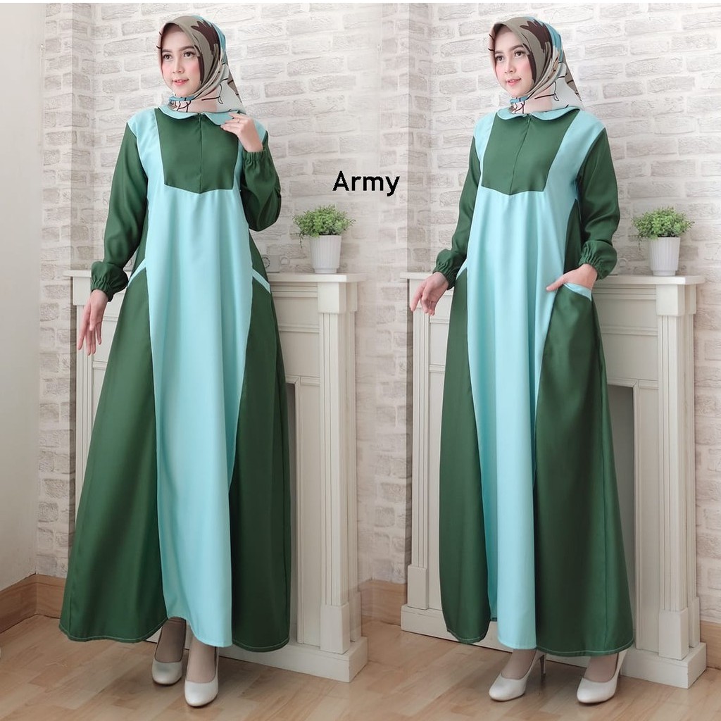 HOPYLOVY - Gamis Modern Jessy maxi  (Real pic)