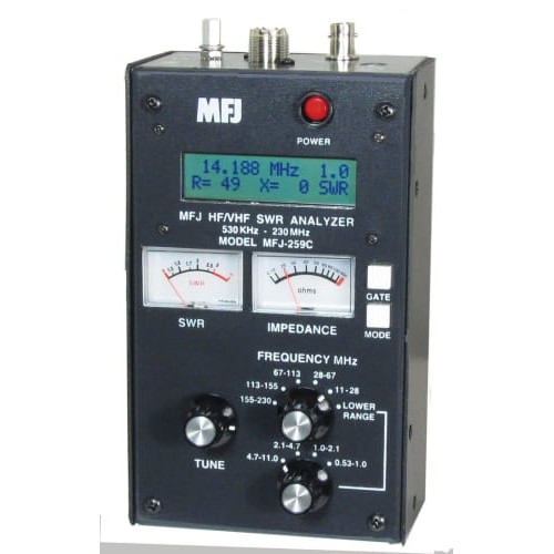 Jual MFJ-259C HF VHF 530khz-230 MHz SWR ANTENNA ANALYZER Diskon original