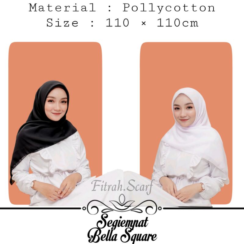 Hijab Bella square | segiempat Bella | jilbab Bella