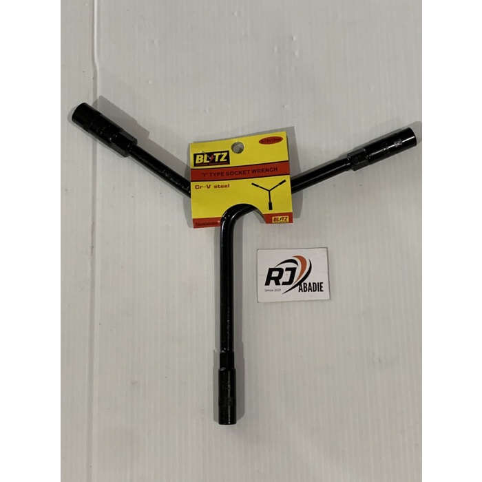 Kunci Shock Sock Sok Y Type Socket Wrench Panjang Hitam Cr-V Blitz - 8 x 10 x 12