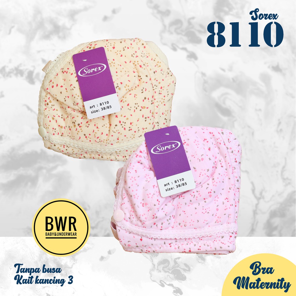 Bra Sorex 8110 Menyusui | Bh Kancing Depan Buka Ibu Hamil Bunting Maternity Bra - Bwr