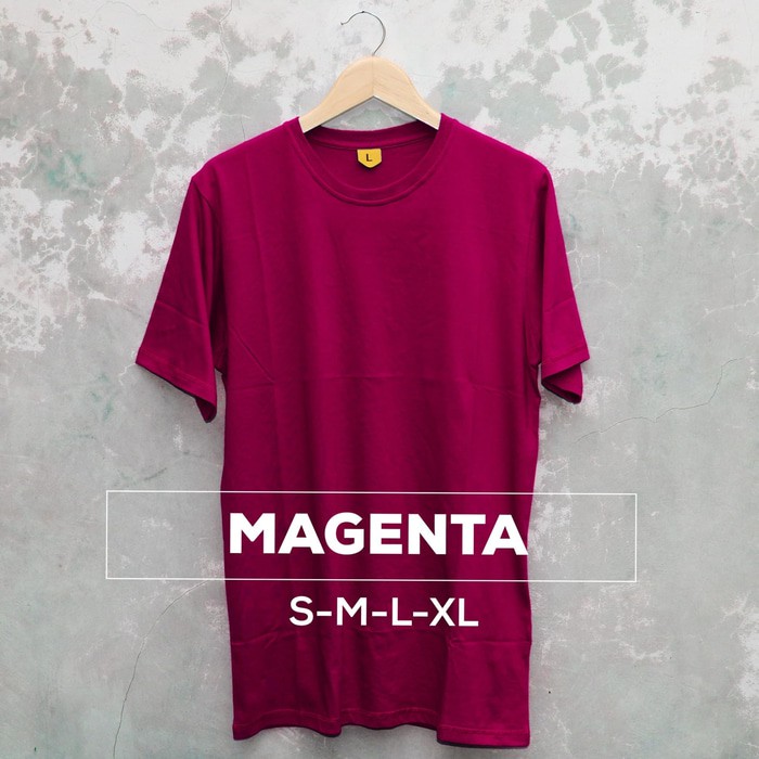 Kaos Polos Pendek Magenta
