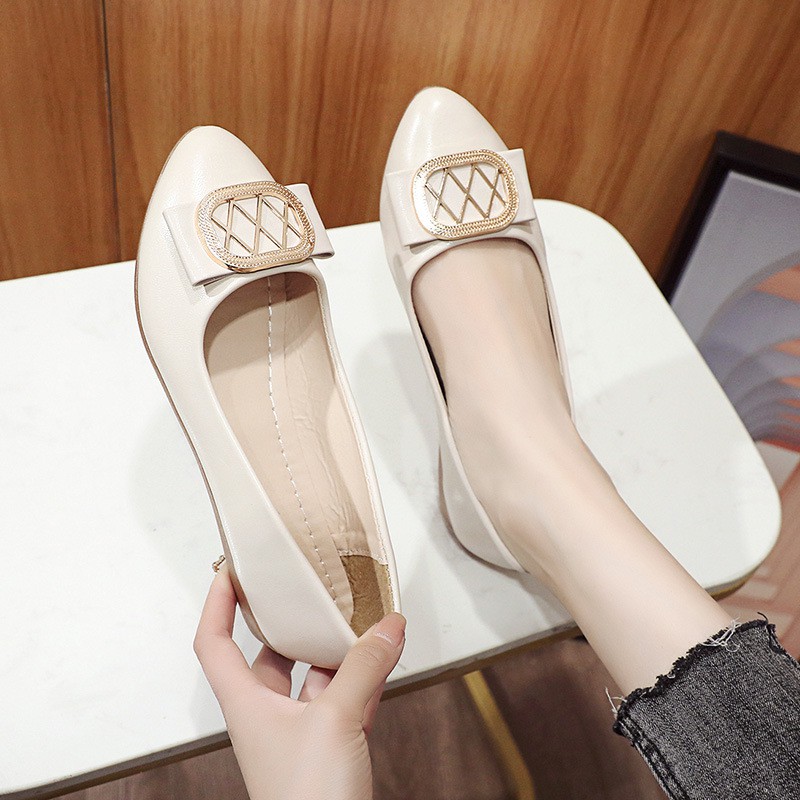 Flat Shoes LUCKY GIRL Sepatu Wanita Flats Basic 01 Woman Women Perempuan Bahan Premium Sandal