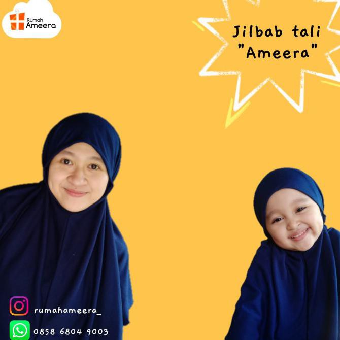 Jilbab Instan Tali Polos / Kerudung / Hijab (Size XL)