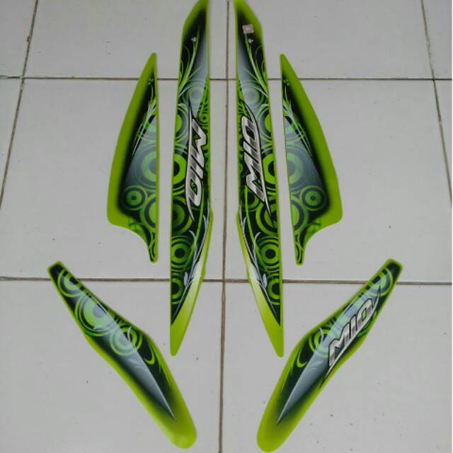 Stiker Mio Sporty 2011/2012 hijau