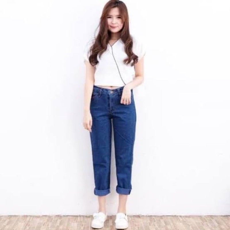 Jeans wanita - celana jeans - celana wanita - jeans boyfriend wanita