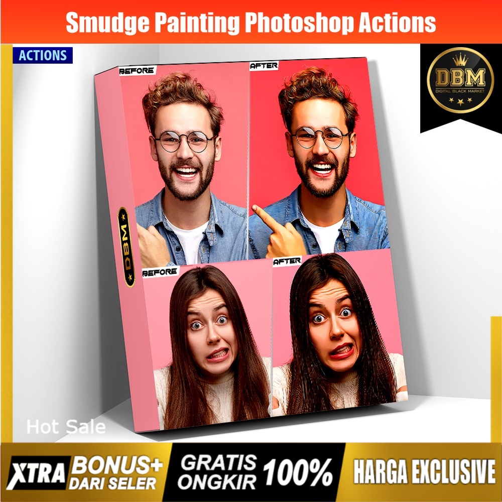 Smudge Painting Photoshop Actions