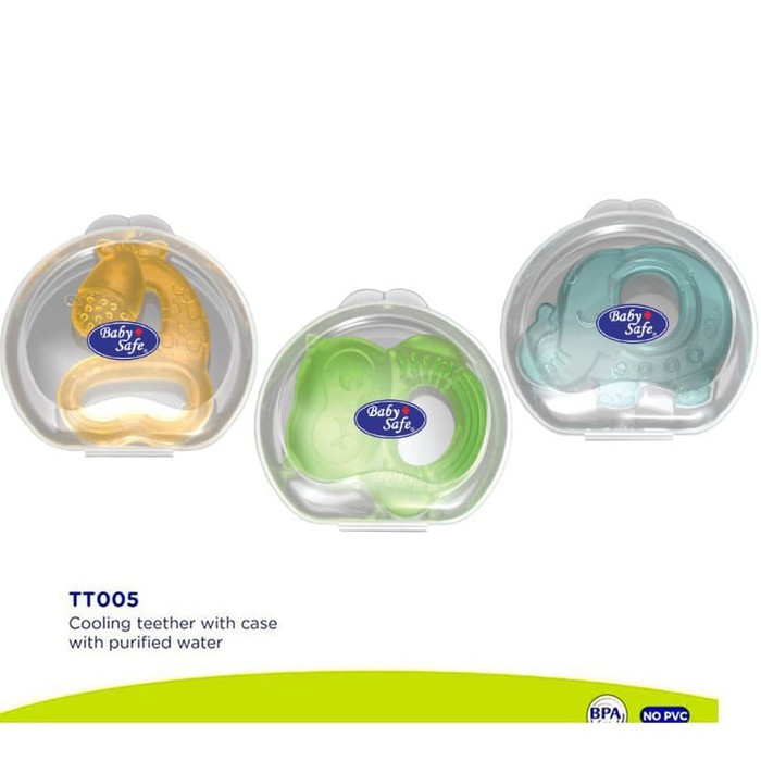 BABY SAFE Easy Grip Rubber Teether  TT001 / TT002 / TT003 / TT005 Gigitan Anak Bayi-2