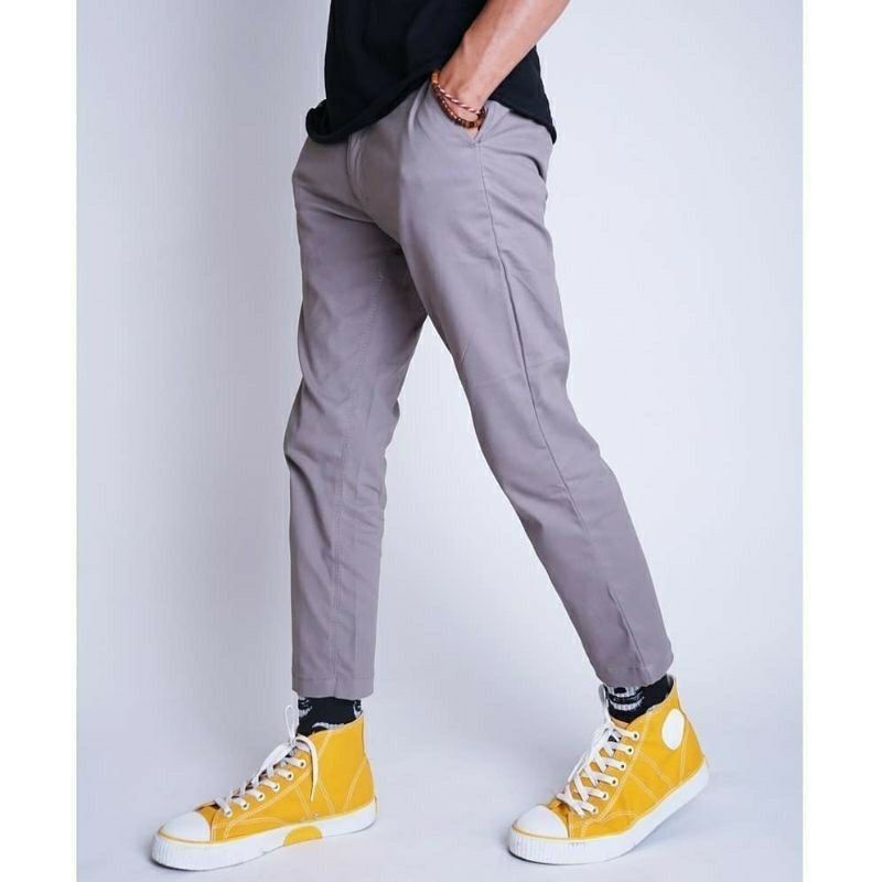 Celana Ankle Pants Celana Casual Celana Formal Celana Bahan Kerja Kantor Celana Panjang Pria Chino Chinos Fashion Pria Korean Style Slimfit