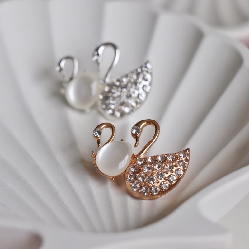 Bros Merak Angsa Pita Kupu Bunga Apel cherry Capung bros Part 2/ Bros Jilbab / Bros Hijab / Bros Dada / Bros Laris / Brooch-SET2pcs MinduSwans