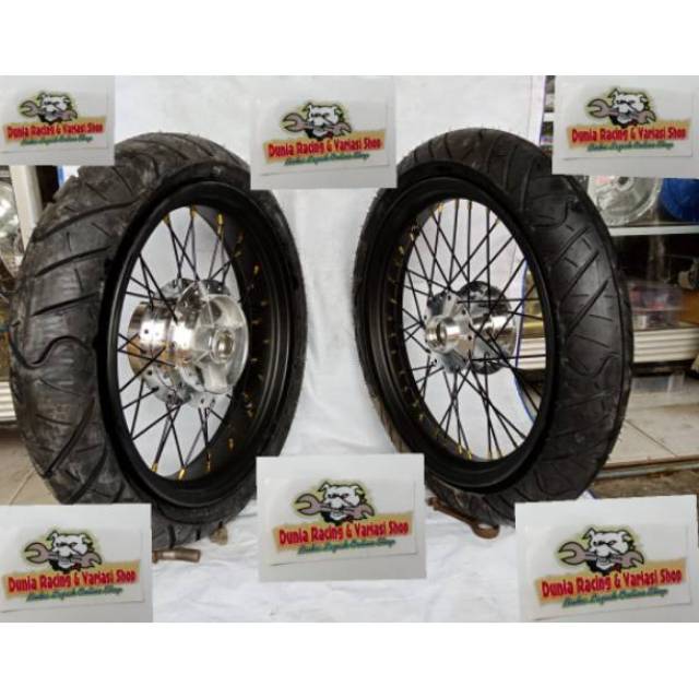 Paketan Velg Ban Velg CB 150 Tiger Revo Supra GTR Megapro Verza CBR Megapro new CB 150 Ban Tubles