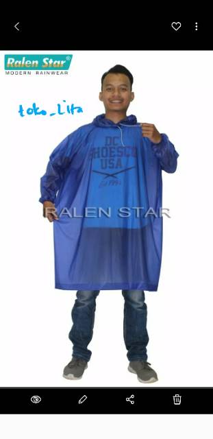 Jas Hujan Ponco/Poncho Lengan Trip Type 66014 dari Ralen Star