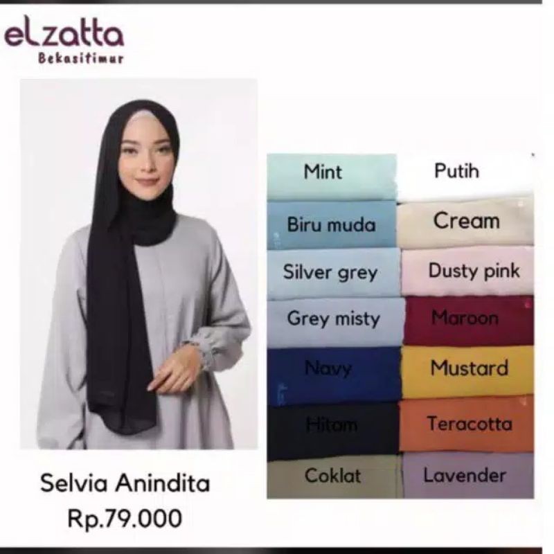 Pashmina Elzatta Selvia Anindita Ceruty Babydoll