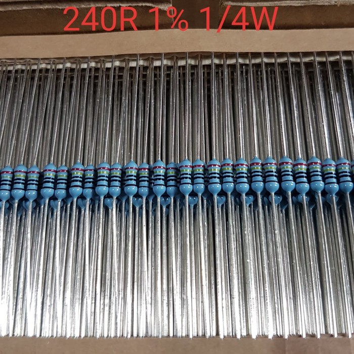 Resistor 240R 1% 1/4W MF Taiwan