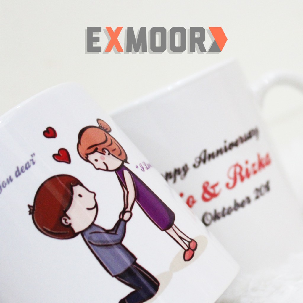 Kado Anniversary Mug Couple Say Your Love