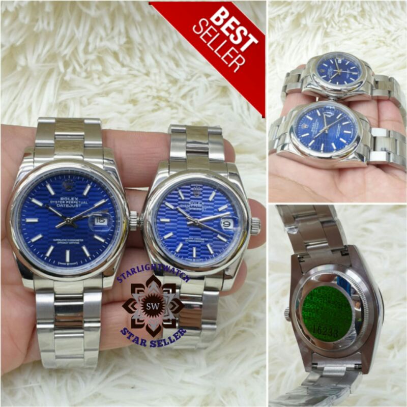 jam tangan couple rolex datejust automatic kualitas original