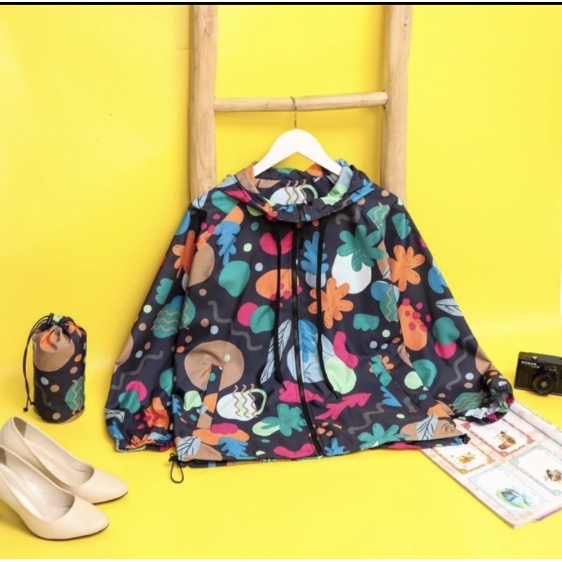 jaket Raia jacket Raia Brisa Navy MIDI