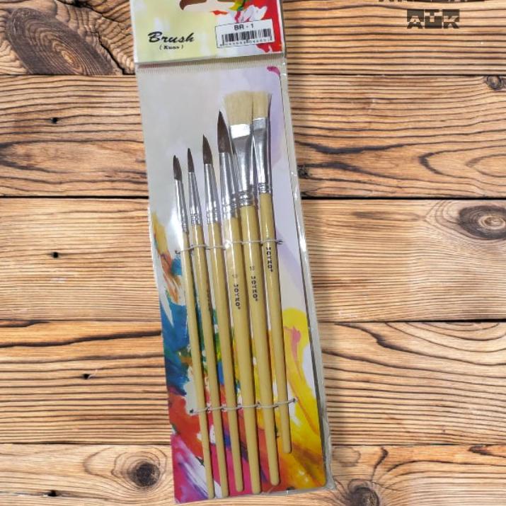 

(HOT SALE!) Paket Lukis 3 In 1 / Cat Acrylic Vtec + Kuas Joyko Br1 + Palet