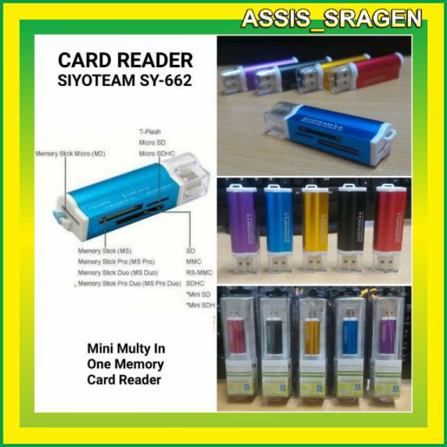 Card reader MULTI siyoteam 4in1