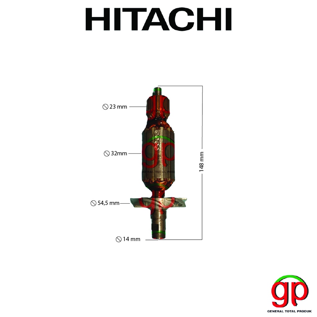 Armature / ANgker TR 6A Hitachi Mesin Trimmer Router TR6A