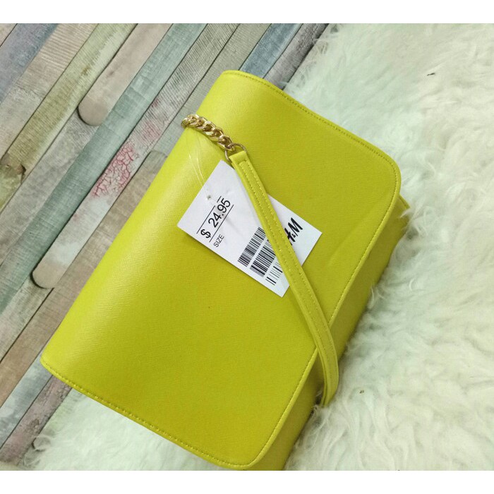 TAS H&M KUNING LEMON