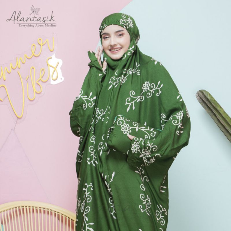 DakonTasik - Mukena Terusan Dewasa jumbo motif bali rayon