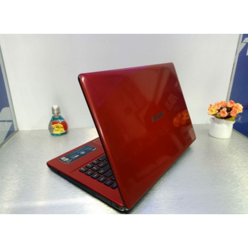Laptop Gaming ASUS A450L Core i5 RAM 8GB Dual VGA NVIDIA Merah Mulus