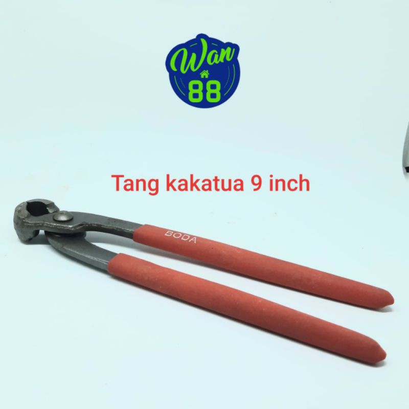 Tang kakatua/catut/gegep Boda 9 inch gagang karet