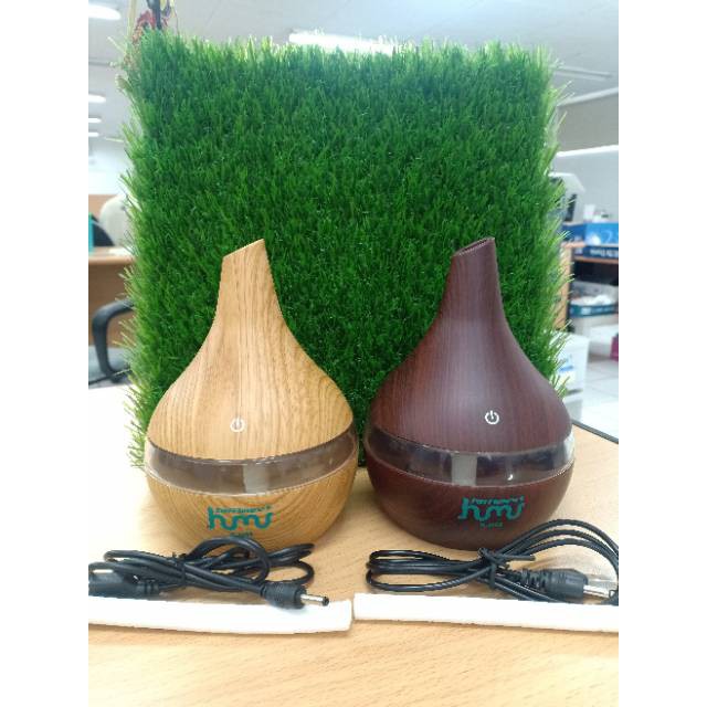 KBAYBO Ultrasonic Air Humidifier Aromatherapy Wood Grain 300mlYellow KH98 Grab Medan K-H98