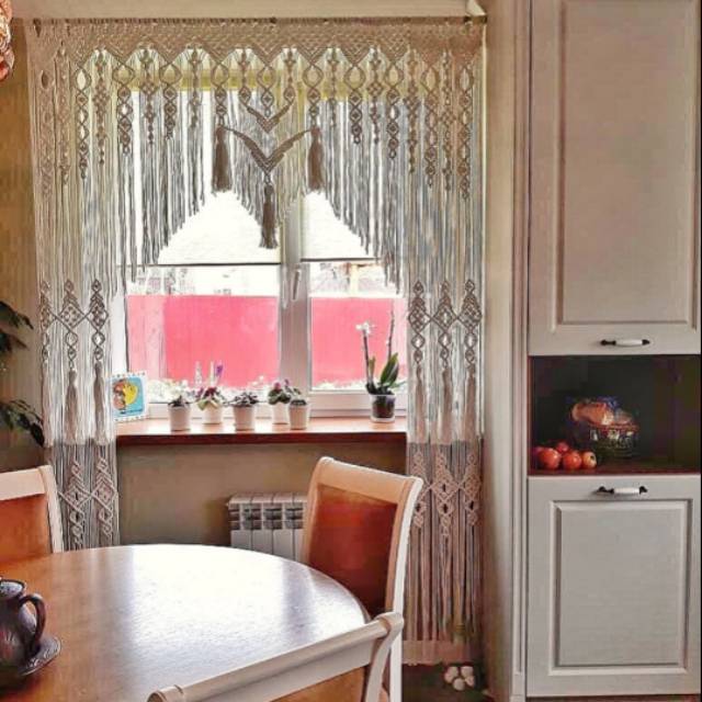 Macrame tirai.