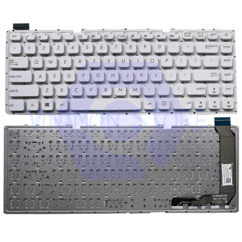 Keyboard Laptop Notebook Asus Vivobook x441 x441B x441C x441N x441NA x441NC x441m x441ma x441na A441 A441u A441ua Series / Black / White-Putih