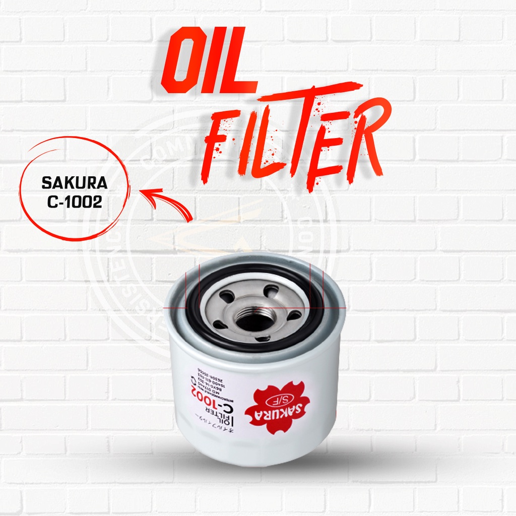 Jual Sakura Oil Filter C1002 / C1002 Filter Oli Sakura P550162 / HH160