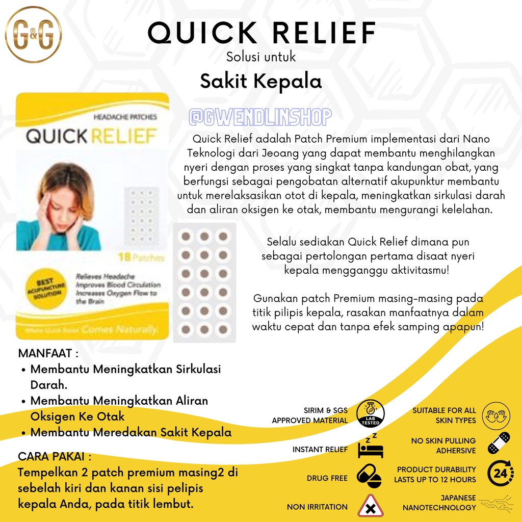 Quick Relief Patch Solusi Sakit untuk Sakit Kepala