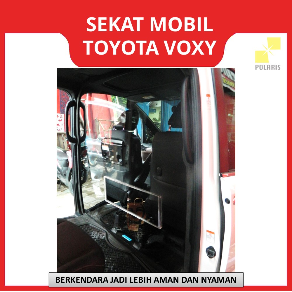 PARTISI MOBIL/SEKAT MOBIL/PENGAMAN COVID/PARTISI AKRILIK TOYOTA VOXY