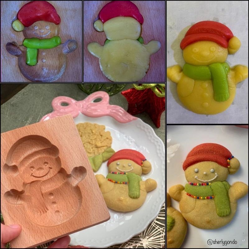 Wooden Stamp / Cetakan Cookies Kayu / Wooden Cookies Stamp / Cetakan Kue Kering / Cetakan Biscuit