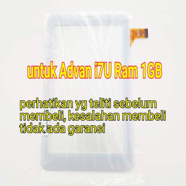 Ts touchscreen tablet tab Advan vandroid i7U iLite Ram 1GB Touchscren touch screen layar sentuh i