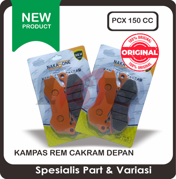 Kampas Rem Depan PCX 150 Disc Pad Cakram Nakasone Front