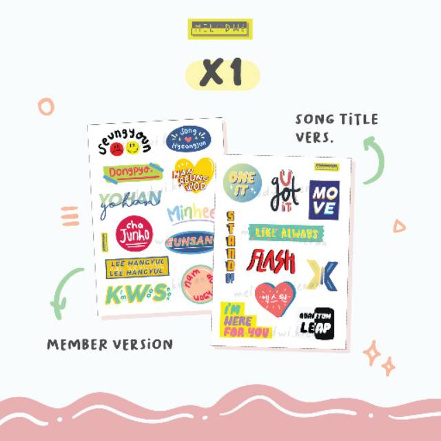 (Fanmade) X1 Sticker