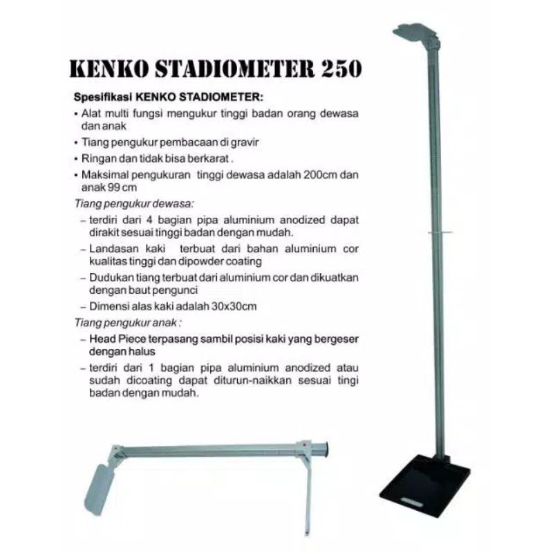 Alat ukur tinggi badan / stadiometer