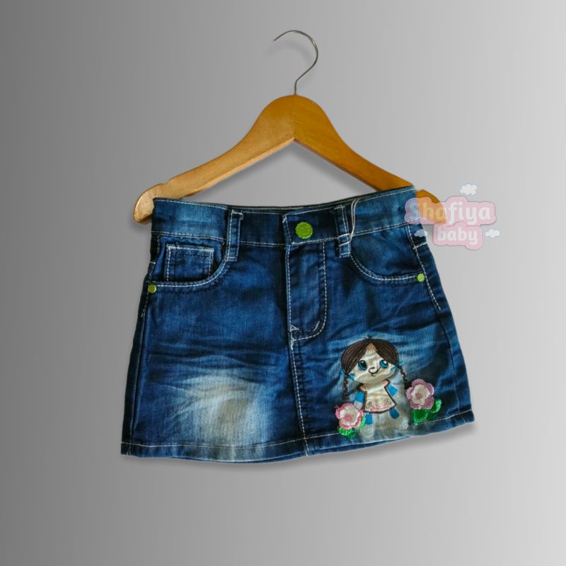 Rok Mini Anak Marsha Jeans Size 2y-4y