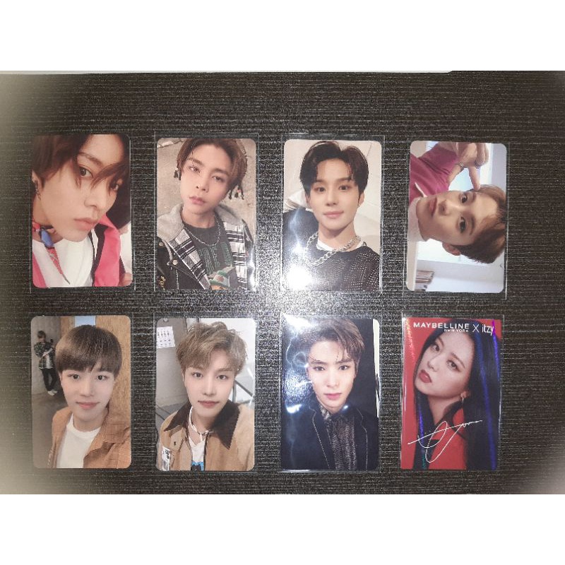 Photocard NCT (Jaehyun Regular, Jungwoo The Final Round, Johnny Neo Zone, Yuta Cherry Bomb, Mark Emp