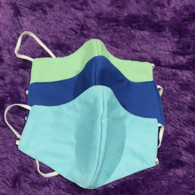 Masker non medis 3ply model trendy isi 3