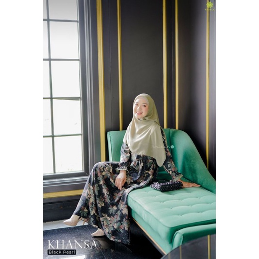 Gamis Muslim Wanita Motif - Khansa Dress Original by Ragela