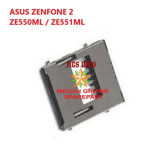 MMC / SIM CARD CONNECTOR ASUS ZENFONE 2 / ZE550ML / ZE551ML / Z00AD / Z008D ~ MGS INDO