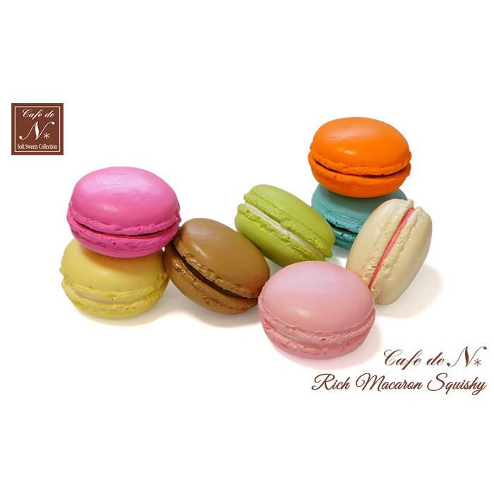 Squishy Murah Cafe de N Macaron Squishy Original Licensed Mainan Anak Unik