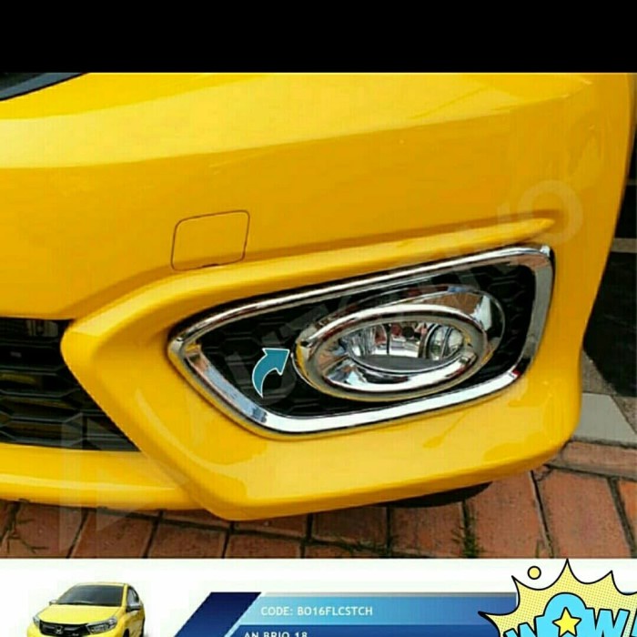 Cover Foglamp All New Brio 2018 2019 Chrome - KHAIRUN