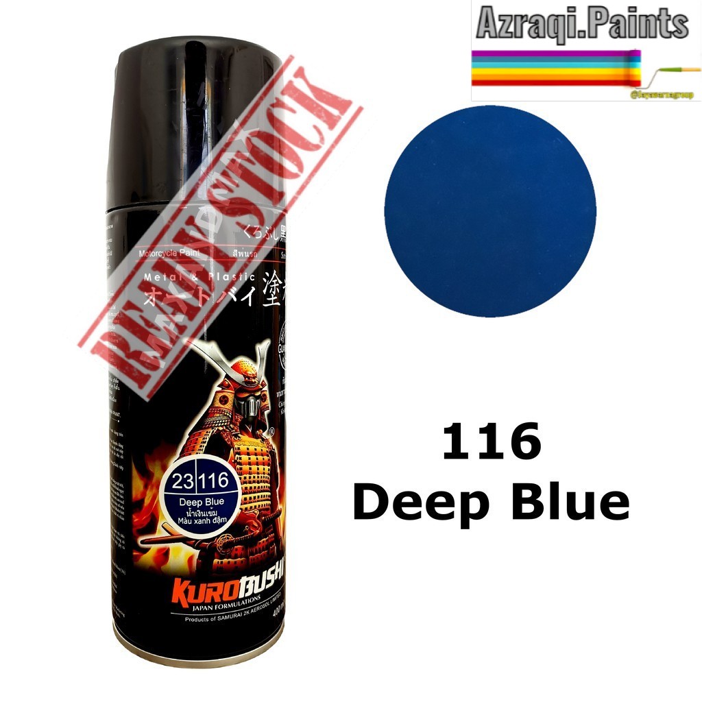 Samurai Paint Deep Blue 116 Biru Navy 400 ml - Cat Semprot