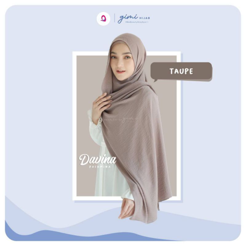 PASHMINA Warna Taupe / Davina Pashmina By GIMIHIJAB